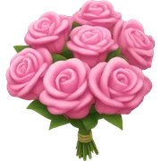 pink bouquet sticker