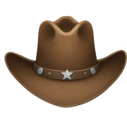 cowboy hat sticker