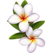 Plumeria sticker