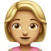 Cute girl sticker