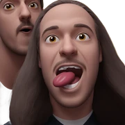 playful interaction between friends sticker