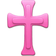 Pink cross sticker