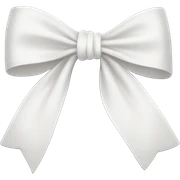 White bow sticker
