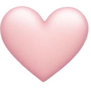 Light pink heart sticker