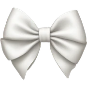 white bow sticker