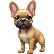 Fawn frenchie standing sticker