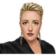 girl with stunning earrings sticker