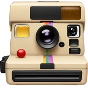 Polaroid beige sticker