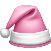 light pink santa hat sticker