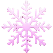 pink snowflake sticker