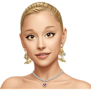 smiling girl in jewelry portrait sticker