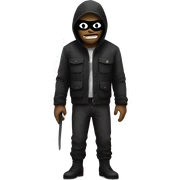 Robber Emoji sticker