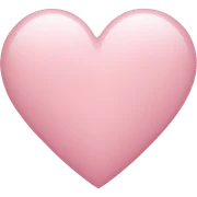 light pink heart sticker