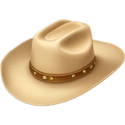 Beige Cowboy mexican hat  sticker