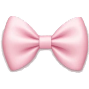 light pink bow on light pink bow sticker
