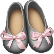 black ballet shoes sticker
