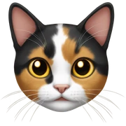 Calico cat sticker