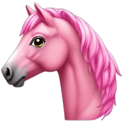 Pink horse sticker