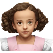 realistic girl in apron sticker