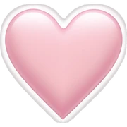 Light pink heart sticker