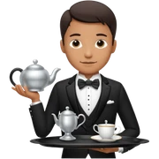 Fancy expensive sophisticated butler  sticker