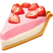 light pink strawberry tart sticker