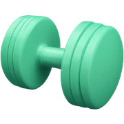 Dumbbell mint green sticker