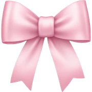 light pink ribbon bow sticker