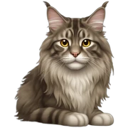 Maine Coon cat sticker