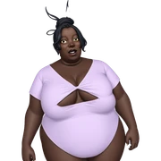 dark beauty in bold attire sticker