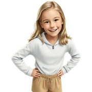 smiling girl in outdoor scene sticker