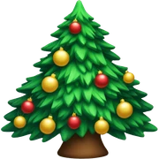Christmas tree sticker