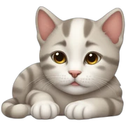 Sleeping kitten sticker
