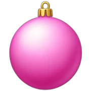 pink x-mas tree ball sticker