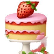 Strawberry cake  sticker
