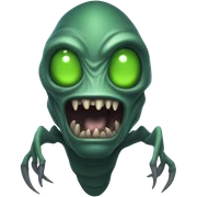 scary alien sticker