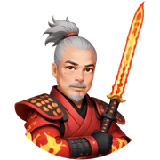 Fire-Wielding Samurai sticker