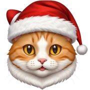 Gato real navideño  sticker