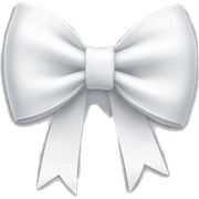 White bow sticker