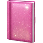 Pink skinny book with glitter  sticker