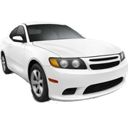 White car sticker