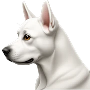 Perro blanco  sticker