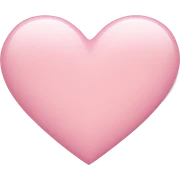 Light pink heart sticker