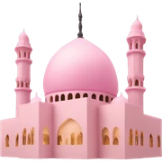 Light pink mosque  sticker