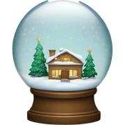 Christmas snowglobe sticker