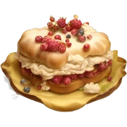 vintage rococo food sticker