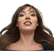realistic portrait of a girl sticker