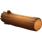 wooden log sticker