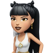 girl with jewelry and books sticker