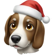 Christmas Dog sticker